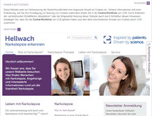 Tablet Screenshot of hellwach-narkolepsie-erkennen.de